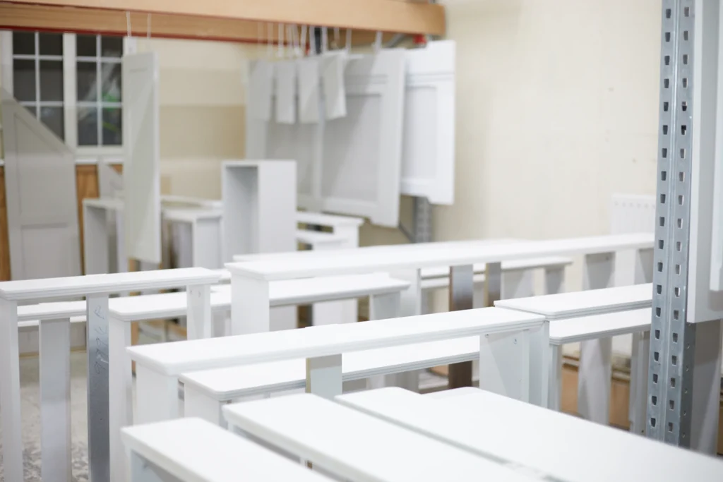 Spray booth drying room
